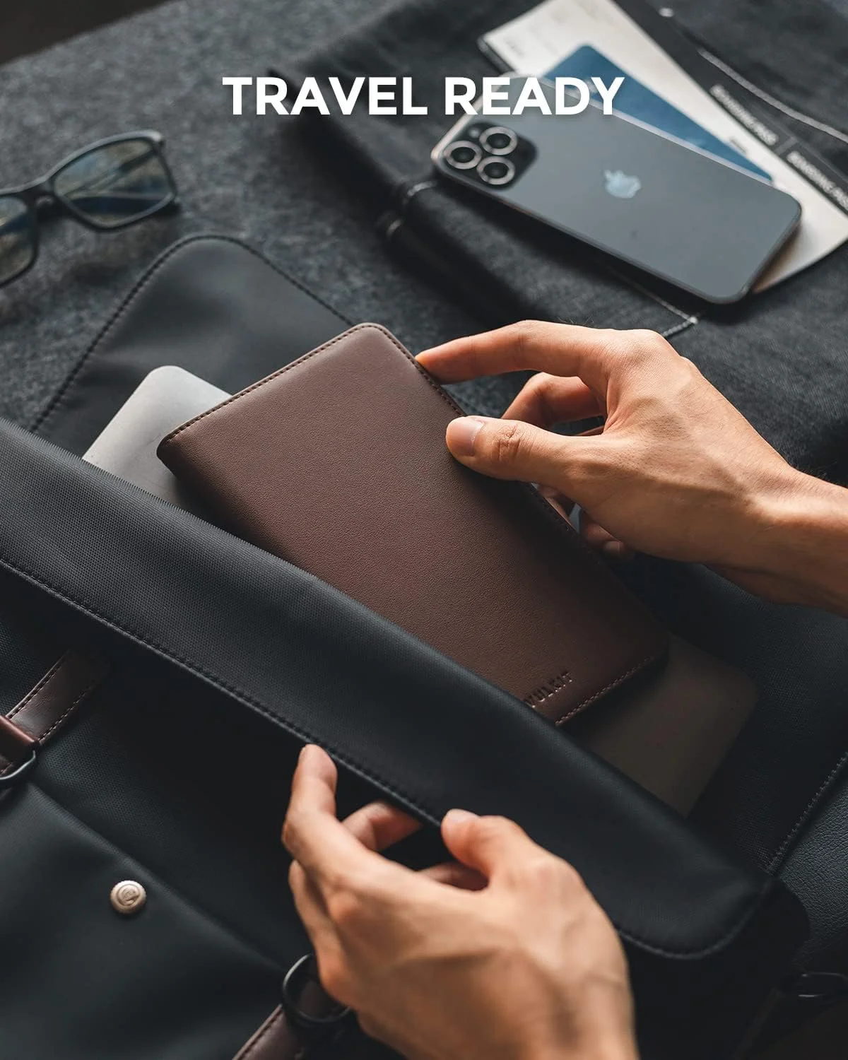 کیف پاسپورت VULKIT با قابلیت مسدود کردن RFID، کیف پول مسافرتی برای مردان و زنان