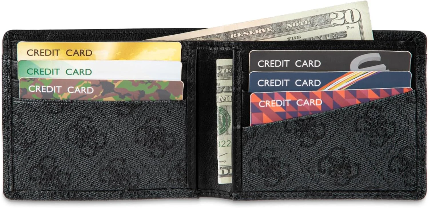 کیف پول باریک مردانه گس مدل Saffiano Slimfold