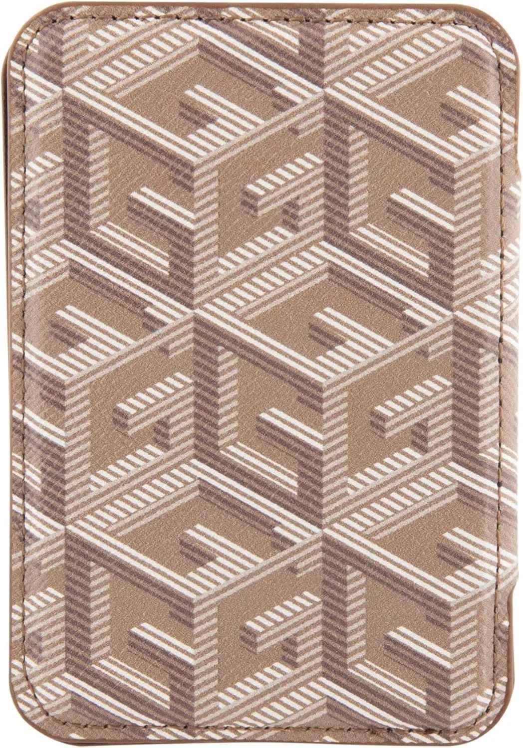 کیف پول موبایل GUESS CG با جای کارت و استند Gcube Stripe Magsafe - قهوه ای