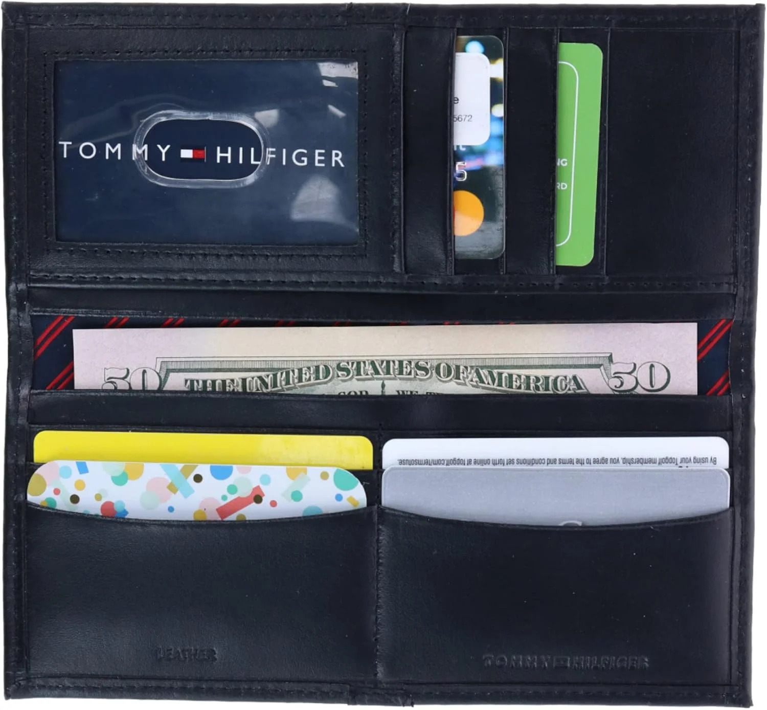 کیف پول چرمی مردانه تامی هیلفیگر مدل Ranger RFID Checkbook Secretary کد 31TL190007-001، سایز One Size