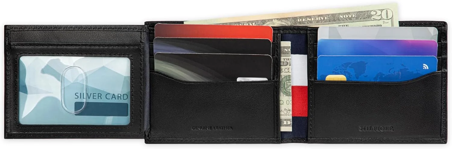 کیف پول مردانه تامی هیلفیگر مدل Stripe Emboss Traveler، مشکی، سایز One Size، راه راه برجسته مشکی، سایز One Size، کیف پول دو لت کلاسیک دو رنگ - دارای چندین جای کارت، جای شناسایی، جمع و جور کیف پول مردانه تامی هیلفیگر مدل Stripe Emboss Traveler، مشکی، سایز One Size، راه راه برجسته مشکی، سایز One Size، کیف پول دو لت کلاسیک دو رنگ - دارای چندین جای کارت، جای شناسایی، جمع و جور