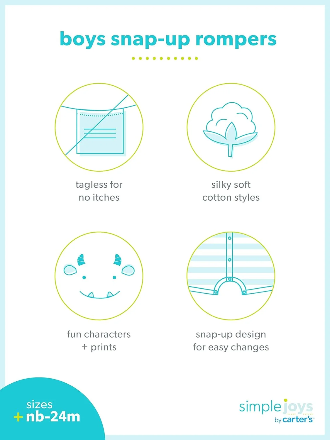 لباس سرهمی دکمه دار دخترانه کارترز، بسته 3 عددی لباس سرهمی دکمه دار دخترانه کارترز، بسته 3 عددی