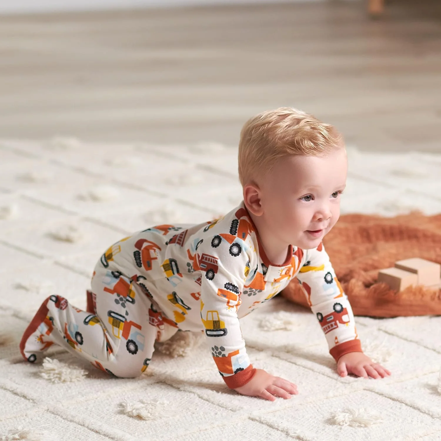 لباس خواب پا دار نوزادی پسرانه Gerber، بسته 4 عددی