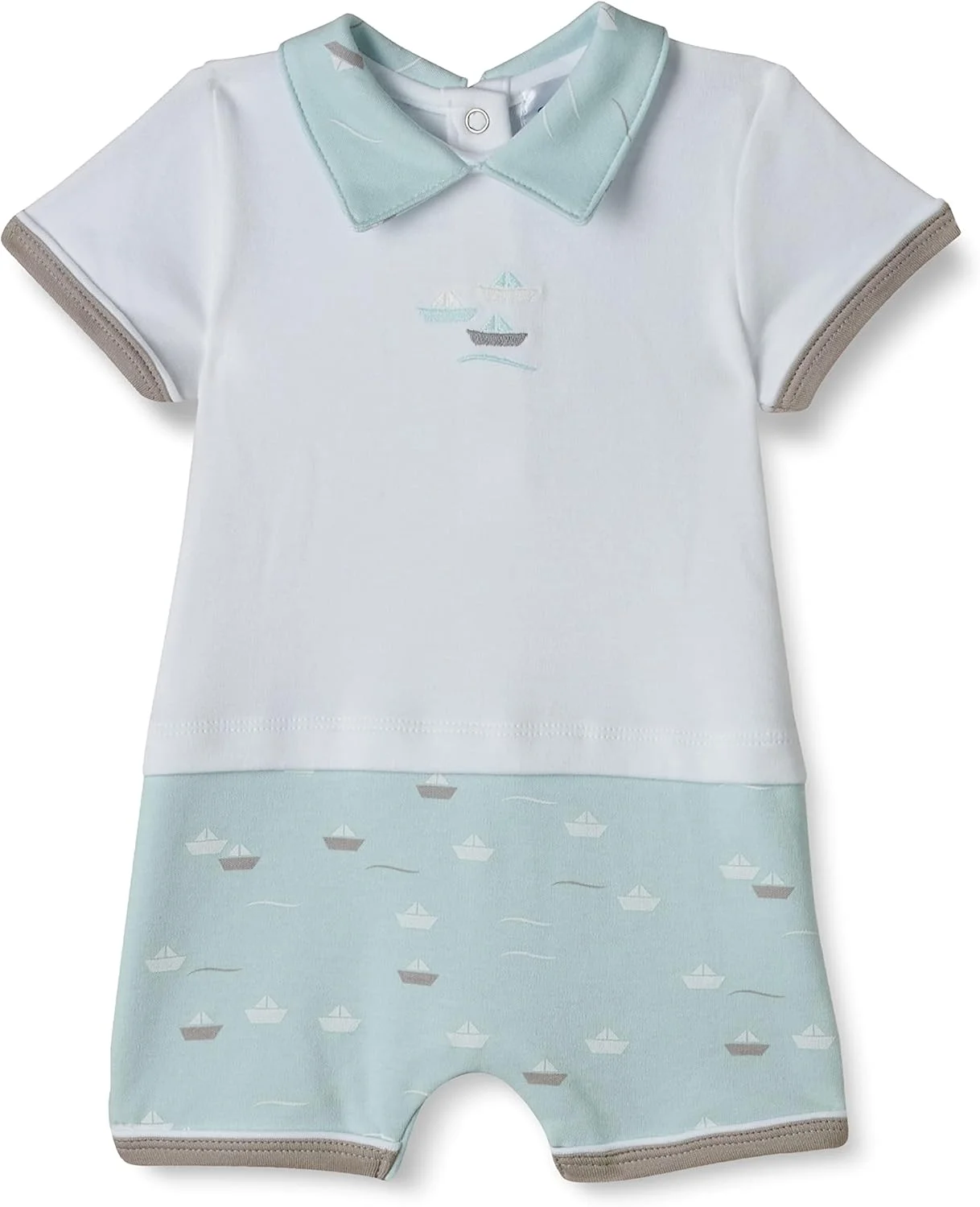 رامپر نخی 100% ماه با یقه رامپر نخی 100% ماه با یقه