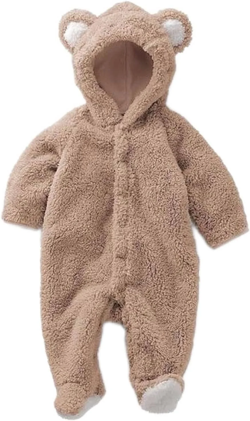 جامپسوت کلاه دار نوزاد Cryfokt، لباس خرس تکه ای نوزاد، جامپسوت پشمی دخترانه پسرانه، رامپر پشمی کلاه دار لباس برفی زمستانی برای پاییز زمستان (قهوه ای) جامپسوت کلاه دار نوزاد Cryfokt، لباس خرس تکه ای نوزاد، جامپسوت پشمی دخترانه پسرانه، رامپر پشمی کلاه دار لباس برفی زمستانی برای پاییز زمستان (قهوه ای)