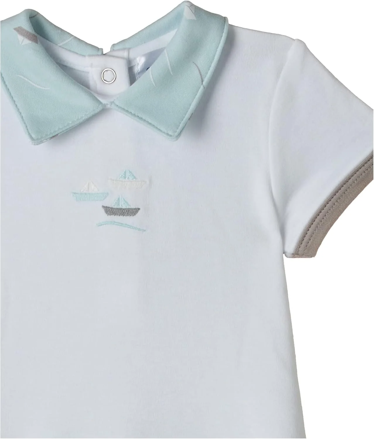 رامپر نخی 100% ماه با یقه رامپر نخی 100% ماه با یقه