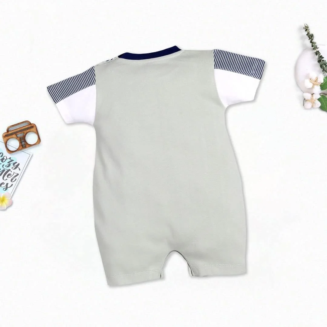 رامپر آستین کوتاه 100% پنبه خالص پسرانه بی بی گو رامپر آستین کوتاه 100% پنبه خالص پسرانه بی بی گو