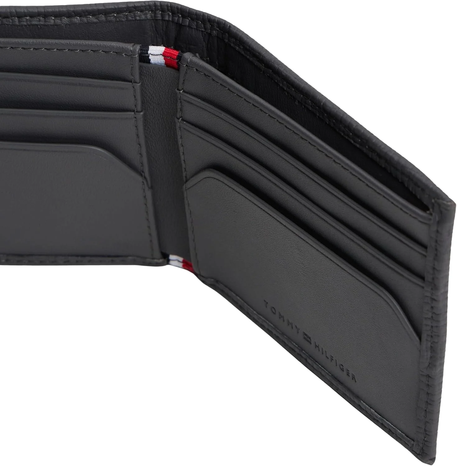 کیف پول تاشو مردانه تامی هیلفیگر مدل TH Flag MINI CC AM0AM13708، خاکستری (خاکستری زغالی)، سایز One Size