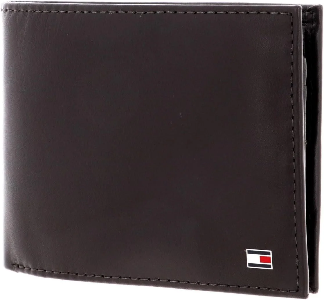 کیف پول تامی هیلفیگر مدل Eton Cc Flap And Coi مردانه قهوه ای سایز One Size