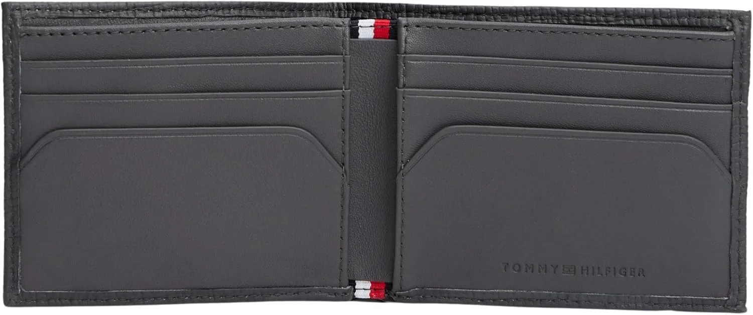 کیف پول تاشو مردانه تامی هیلفیگر مدل TH Flag MINI CC AM0AM13708، خاکستری (خاکستری زغالی)، سایز One Size