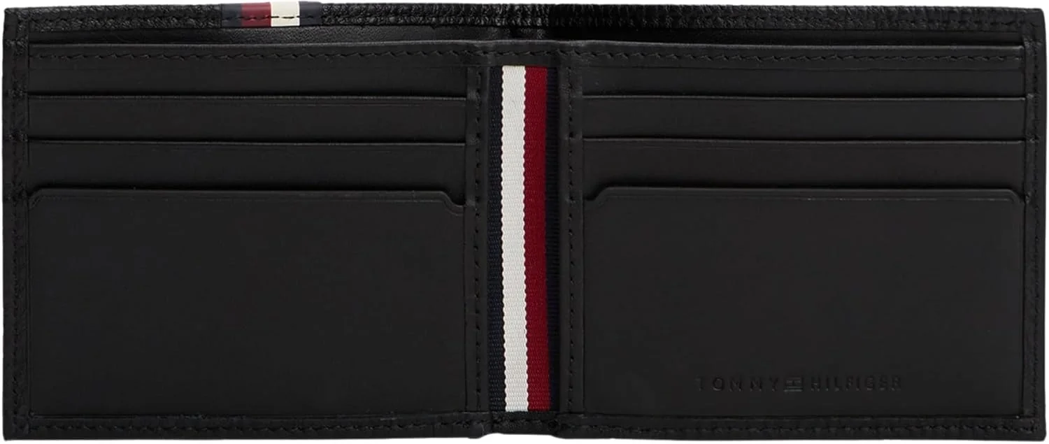 کیف پول مردانه تامی هیلفیگر مدل Th Prem Lea Mini Cc مشکی سایز One Size