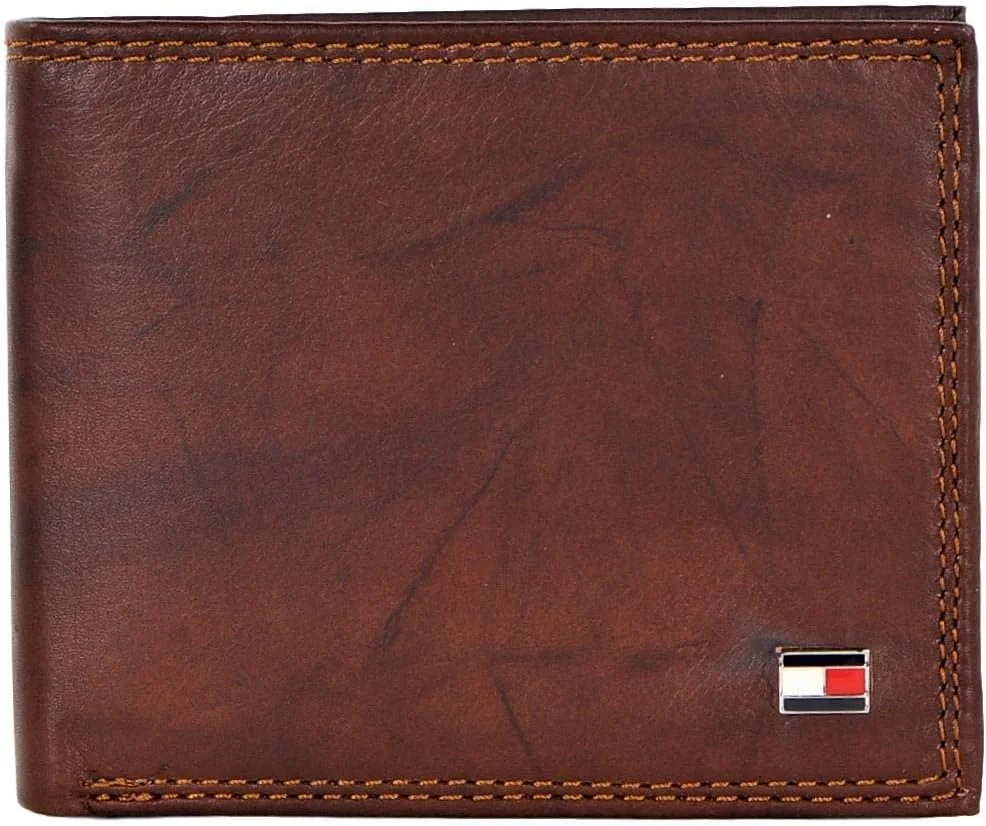 کیف پول مردانه تامی هیلفیگر مدل RFID Blocking Leather Extra Capacity Traveler
