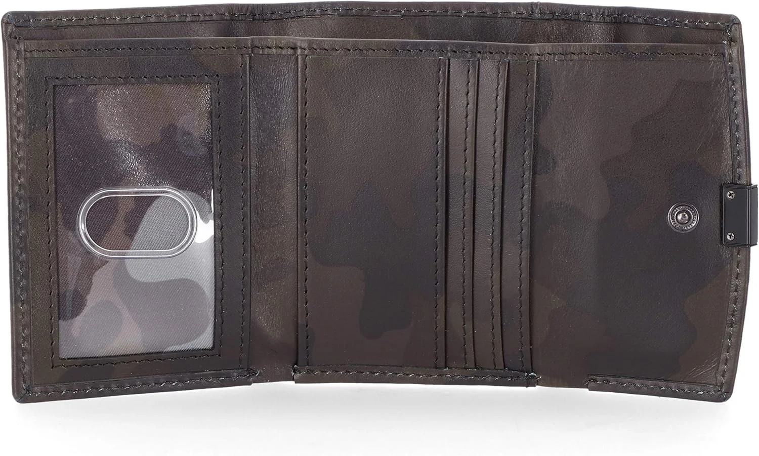 کیف پول چرمی زنانه Timberland مدل Rfid Small Indexer Snap Billfold، طرح Camo، سایز One Size