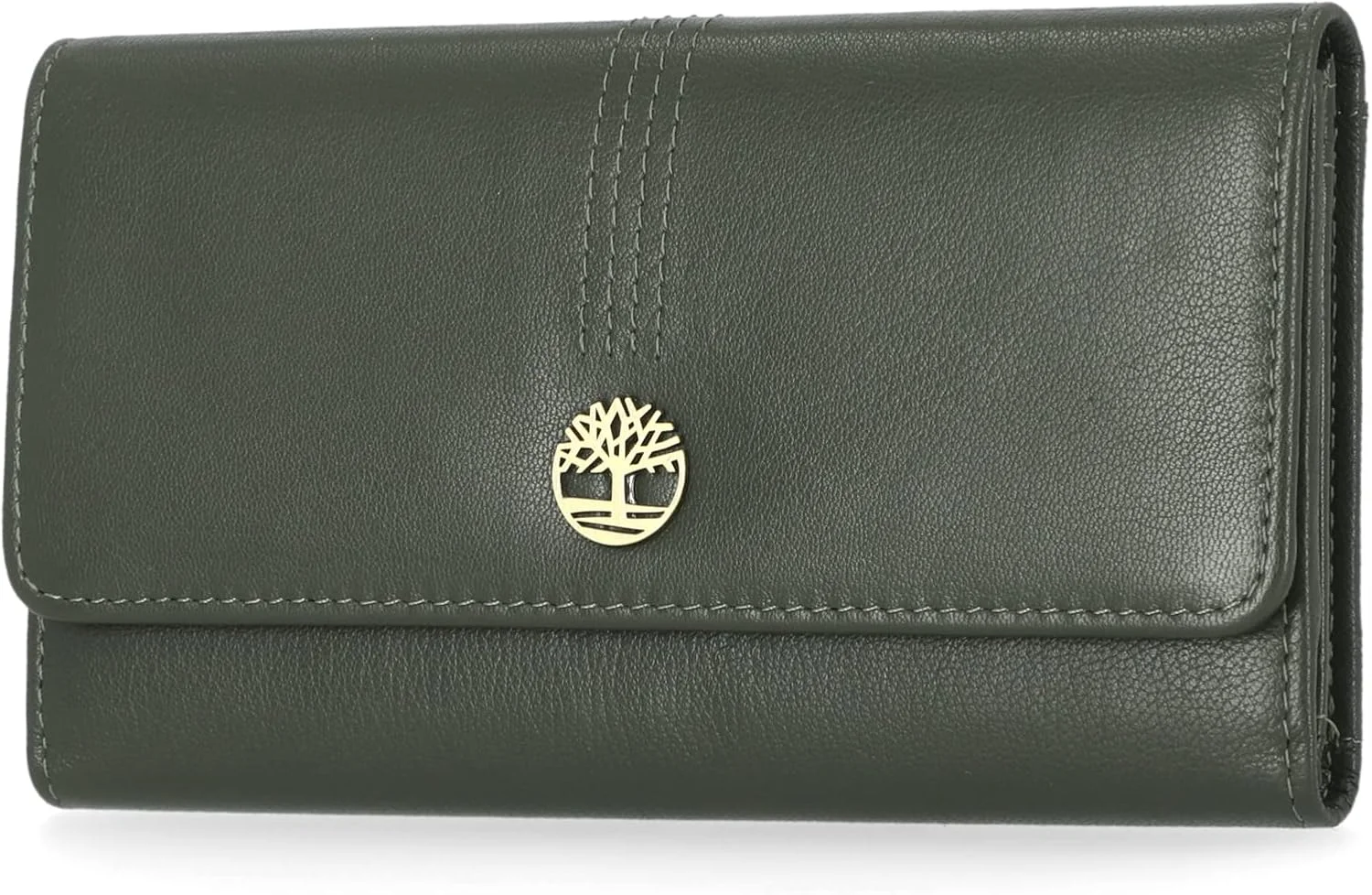 کیف پول کلاچ چرمی زنانه Timberland با محافظ RFID، برگ انگور، سایز One Size