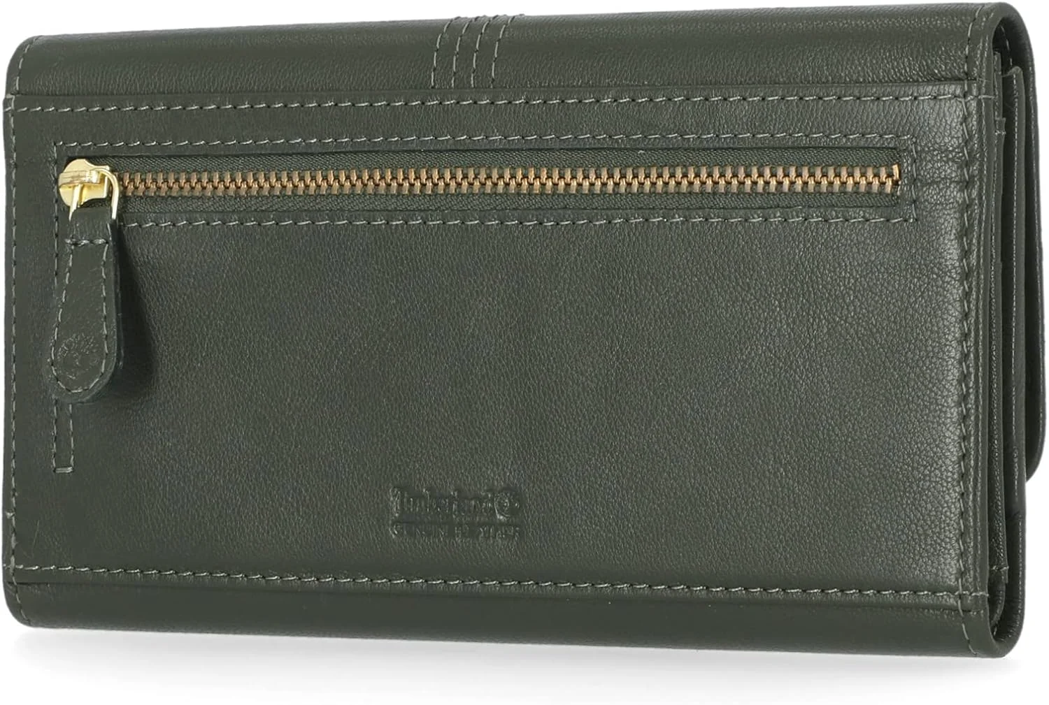 کیف پول کلاچ چرمی زنانه Timberland با محافظ RFID، برگ انگور، سایز One Size