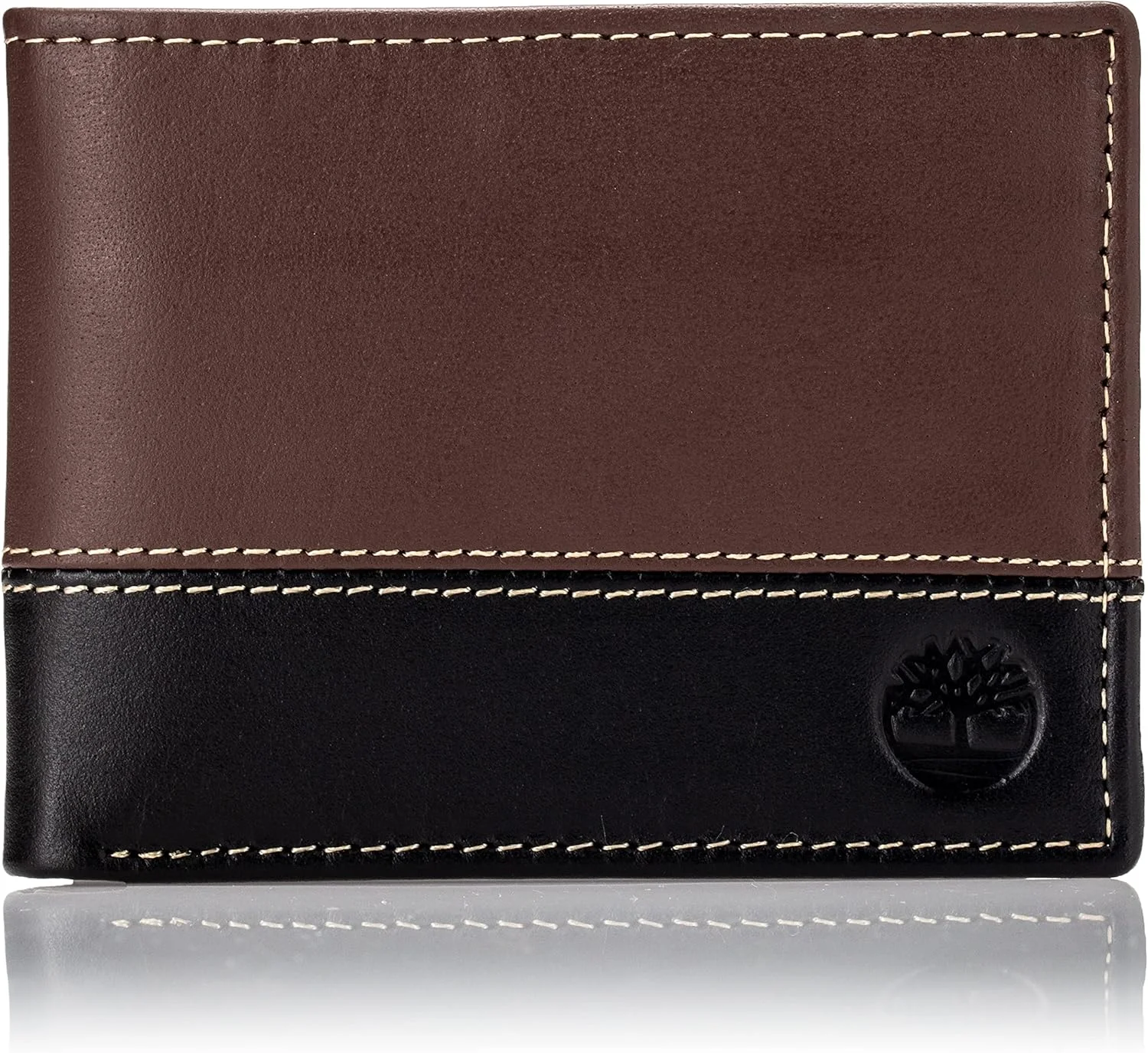 کیف پول چرمی مردانه Timberland مدل Passcase، سه لت، ترکیبی