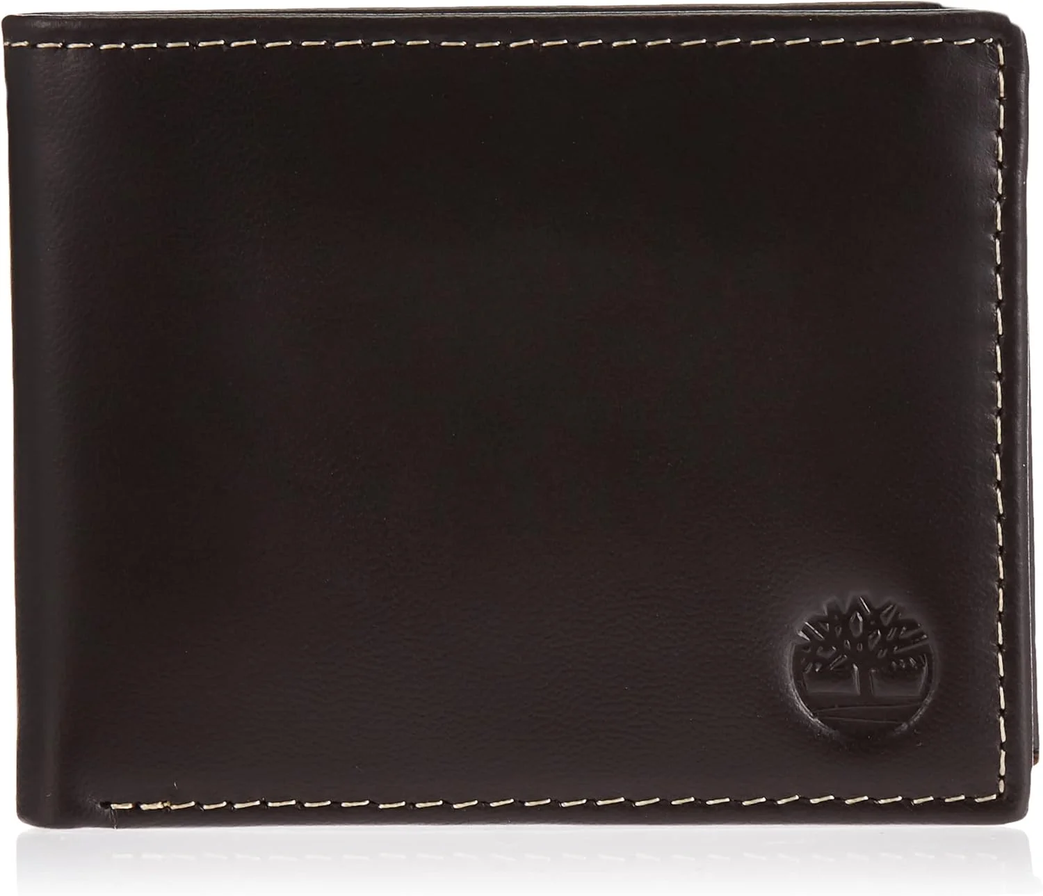 کیف پول چرمی مردانه Timberland مدل Cloudy Passcase، رنگ Tan