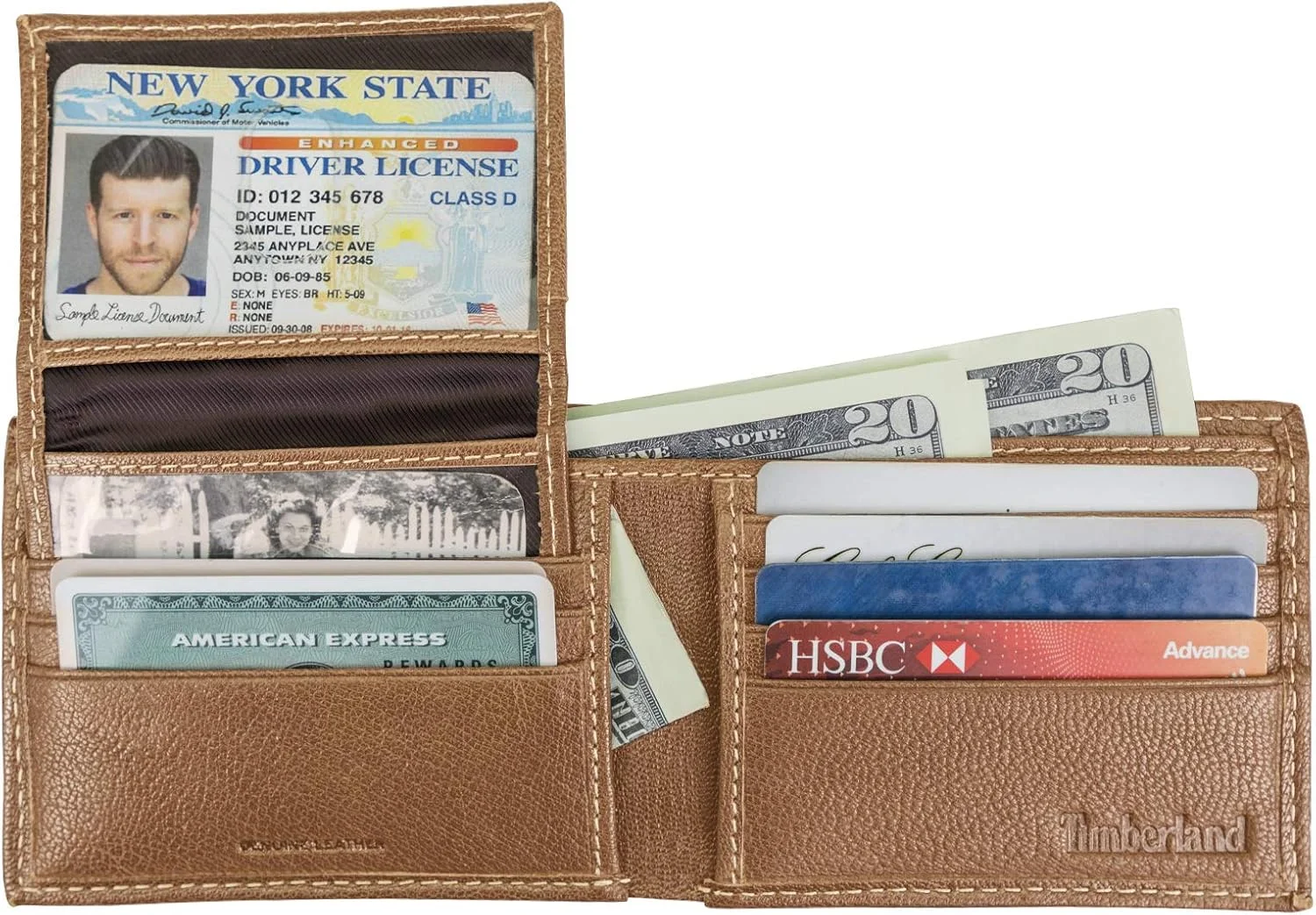 کیف پول چرمی مردانه Timberland مدل Passcase Security RFID
