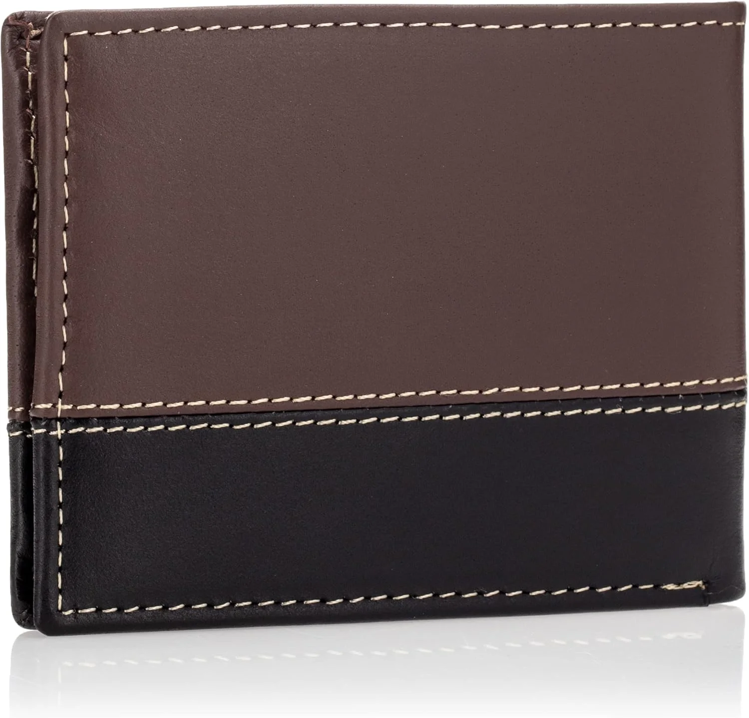 کیف پول چرمی مردانه Timberland مدل Passcase، سه لت، ترکیبی