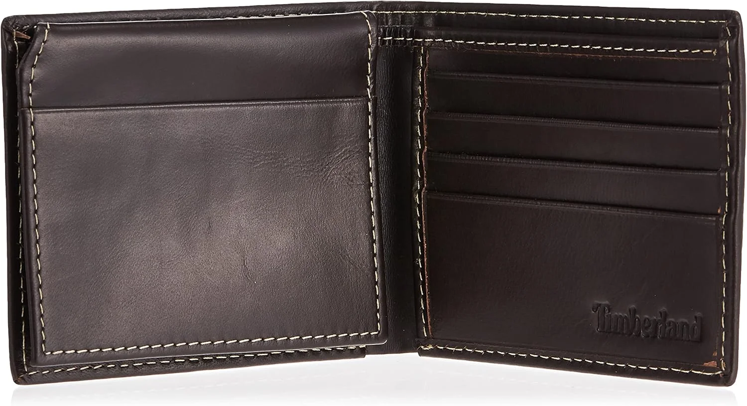 کیف پول چرمی مردانه Timberland مدل Cloudy Passcase، رنگ Tan