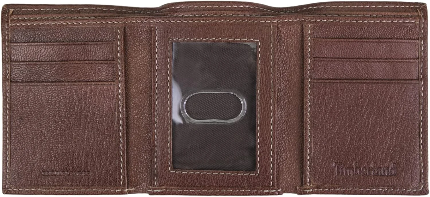 کیف پول مردانه Timberland چرم اصل سه لت محافظ RFID