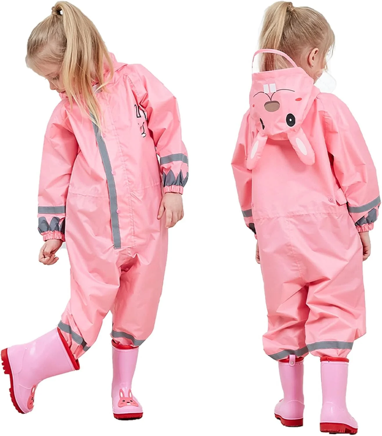 کاپشن بارانی ضد آب کودکانه، کت و شلوار ضد آب پسرانه و دخترانه با کلاه، پانچو حیوانات ضد آب یک تکه بارانی برای کودکان شنل بازتابنده لباس های یونیسکس کاپشن بارانی ضد آب کودکانه، کت و شلوار ضد آب پسرانه و دخترانه با کلاه، پانچو حیوانات ضد آب یک تکه بارانی برای کودکان شنل بازتابنده لباس های یونیسکس