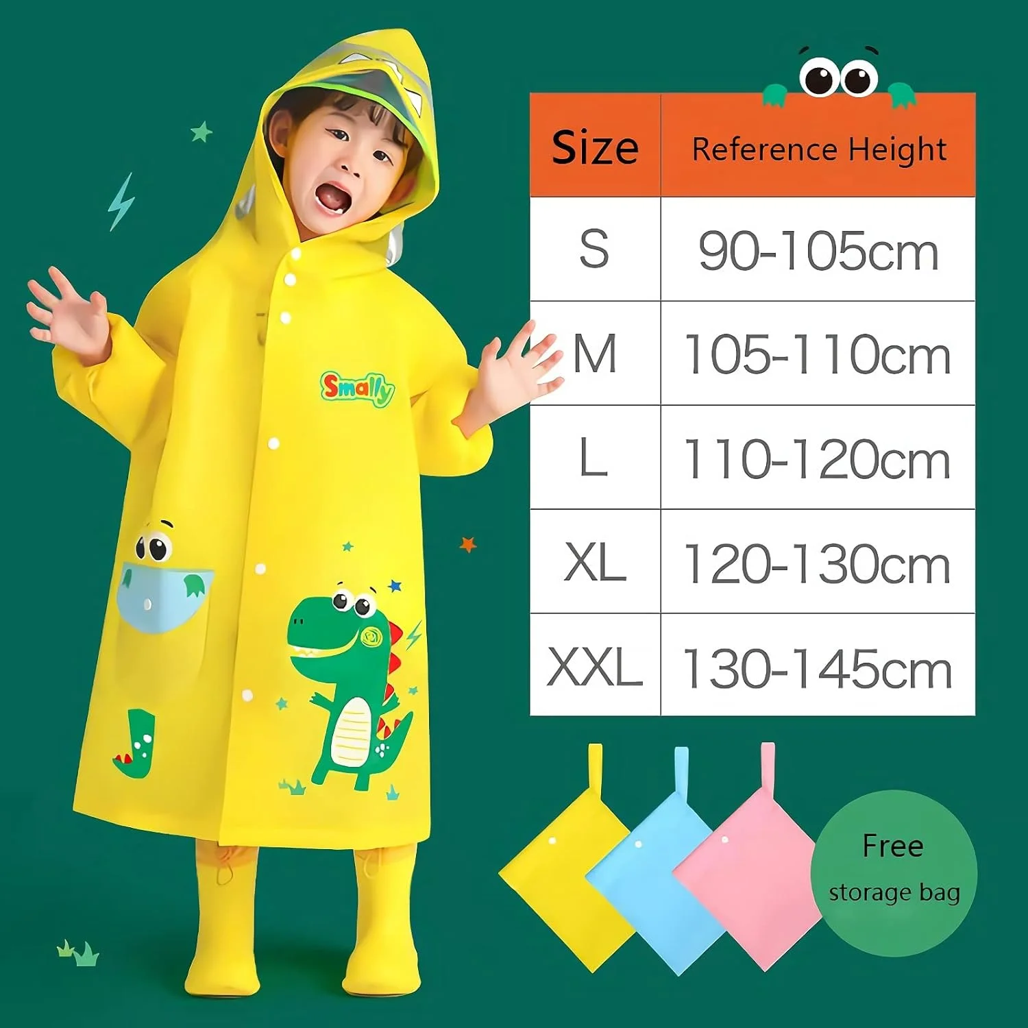 پانچو بارانی کلاه دار پسرانه دخترانه HSTiSan، بارانی شفاف کودکان مناسب فضای باز، بارانی دانش آموزی، ضد آب، بادگیر بادوام پانچو بارانی کلاه دار پسرانه دخترانه HSTiSan، بارانی شفاف کودکان مناسب فضای باز، بارانی دانش آموزی، ضد آب، بادگیر بادوام