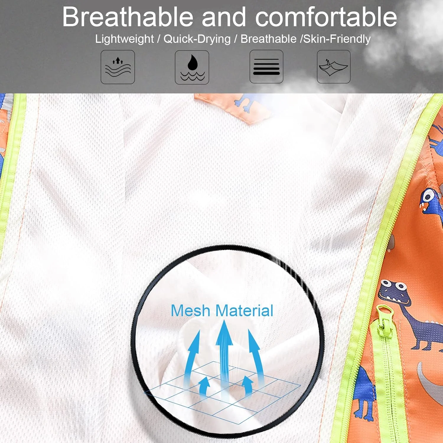 کاپشن بارانی پسرانه دخترانه طرح دایناسور زیپ دار سبک وزن کت بچه گانه کلاه دار ضد آب بادگیر کاپشن بارانی پسرانه دخترانه طرح دایناسور زیپ دار سبک وزن کت بچه گانه کلاه دار ضد آب بادگیر