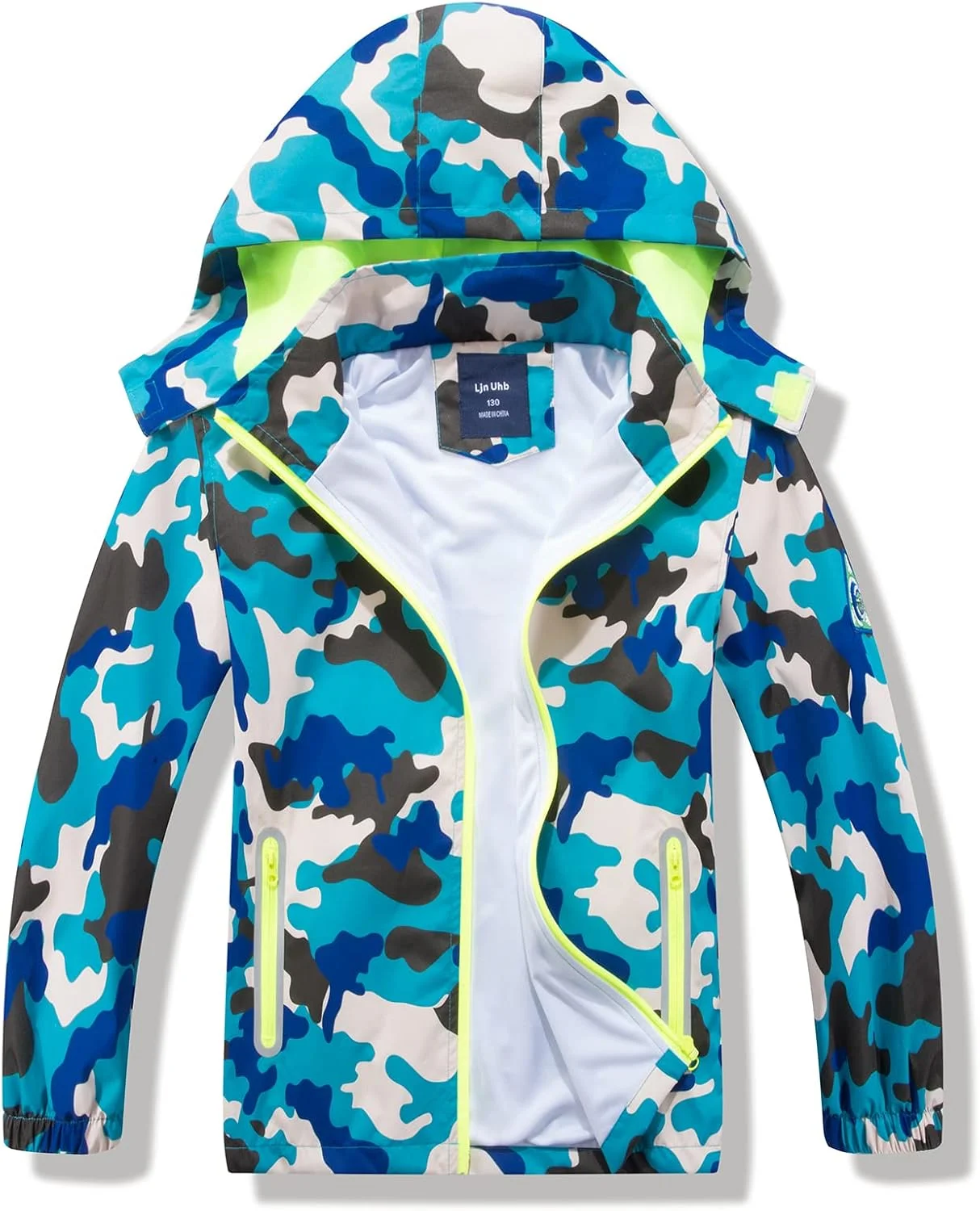 کاپشن پسرانه کلاه دار IjnUhb، بارانی استتاری بچه گانه، بادگیر ضد آب لباس بیرونی غیر رسمی کودک کاپشن پسرانه کلاه دار IjnUhb، بارانی استتاری بچه گانه، بادگیر ضد آب لباس بیرونی غیر رسمی کودک