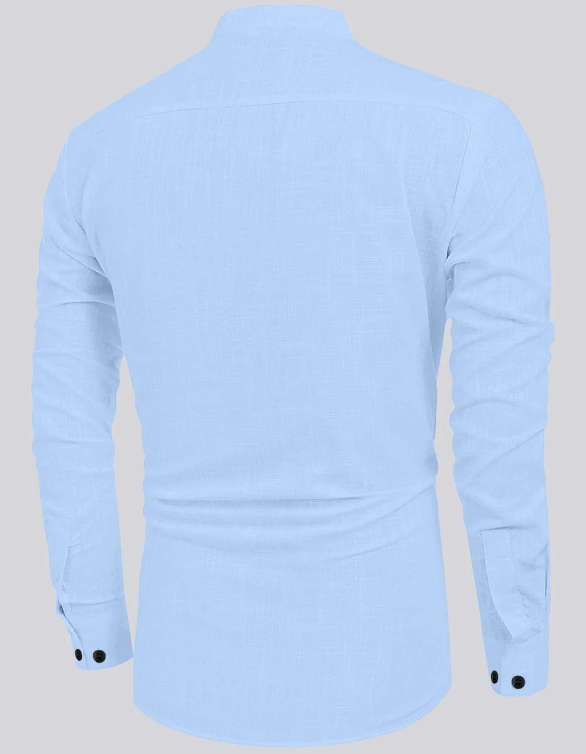 پیراهن کورتا آستین بلند مردانه Bellstone با یقه ماندارین، آبی آسمانی، SKY BLUE، XL