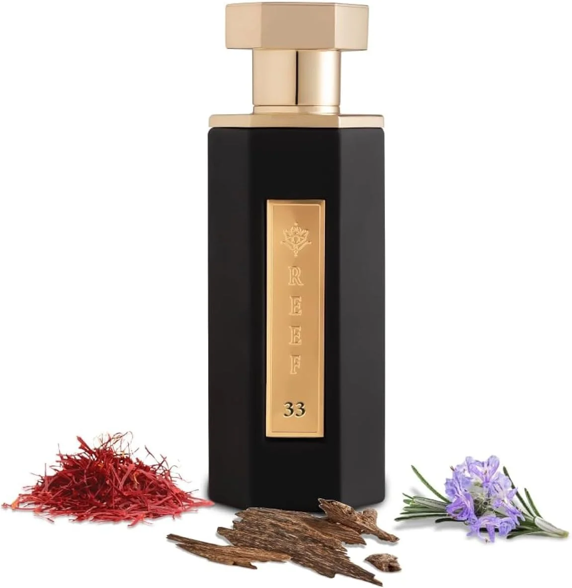 عطر REEF 33 یونیسکس | ادو پرفیوم | زعفران | رزماری | عود | 100 میلی لیتر