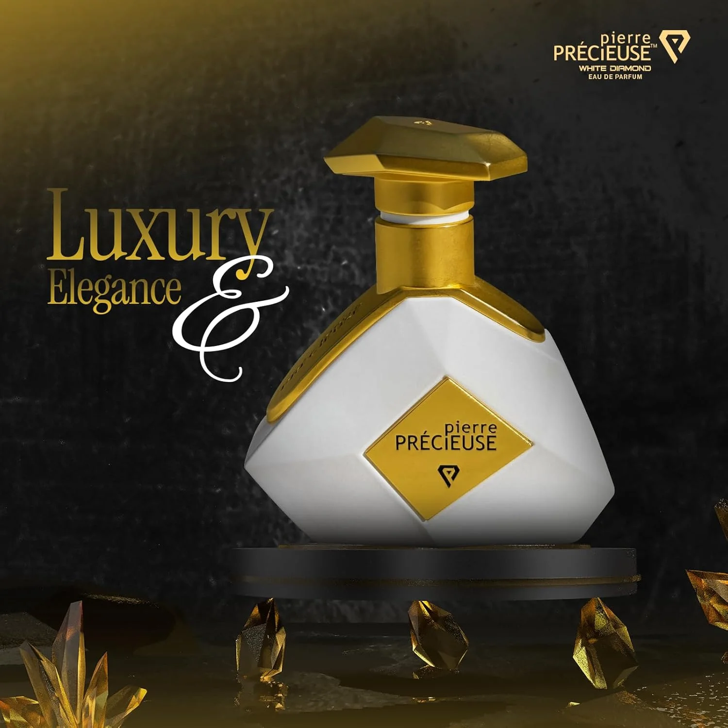 عطر لوکس унисекс Pierre Precieuse White Diamond 100ml با ظرافت گل های پر جنب و جوش، ماندگاری 24 ساعته و پیچیدگی برای هر مناسبت عطر لوکس унисекс Pierre Precieuse White Diamond 100ml با ظرافت گل های پر جنب و جوش، ماندگاری 24 ساعته و پیچیدگی برای هر مناسبت