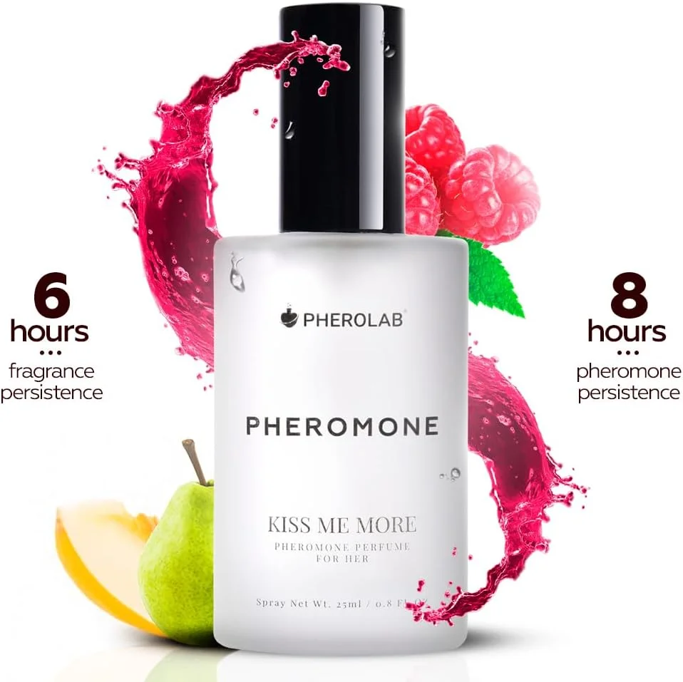 عطر فرمونی زنانه PHEROLAB Kiss Me More [اکسی توسین]، عطر روغنی آغشته به فرمون - عطر اسپری زنانه برای جذب مردان