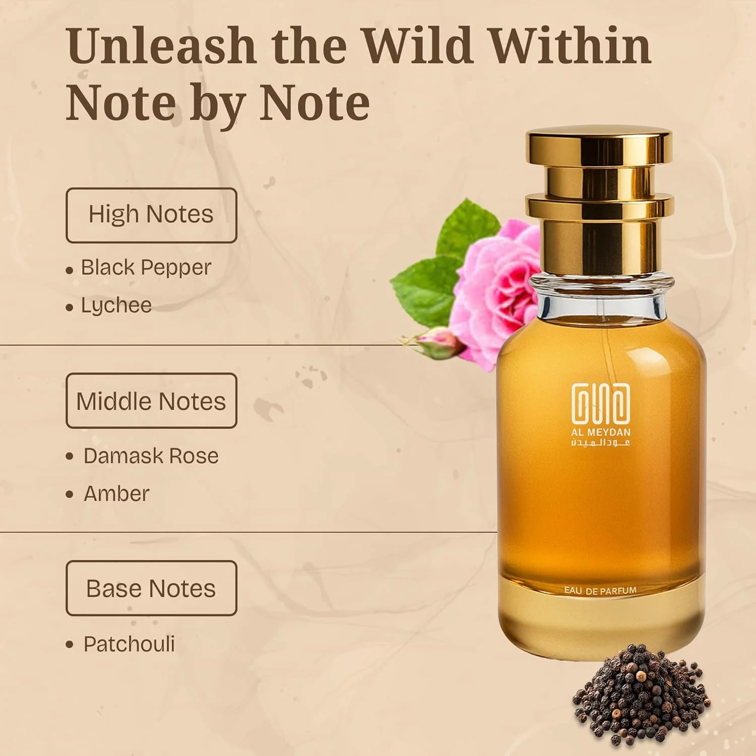عطر روغنی عود المیدان زنانه و مردانه – الهام گرفته از روس 1969 – عطر روغنی بدون الکل با فلفل سیاه، لیچی، گل رز دمشقی، عنبر و نعناع هندی – ماندگاری طولانی (200 میلی لیتر) عطر روغنی عود المیدان زنانه و مردانه – الهام گرفته از روس 1969 – عطر روغنی بدون الکل با فلفل سیاه، لیچی، گل رز دمشقی، عنبر و نعناع هندی – ماندگاری طولانی (200 میلی لیتر)