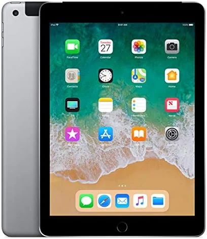 آیپد 9.7 اینچی اپل (بازسازی شده) (نسل ششم - 2018)، Wi-Fi + Cellular، 128 گیگابایت، خاکستری فضایی [بدون فیس تایم]