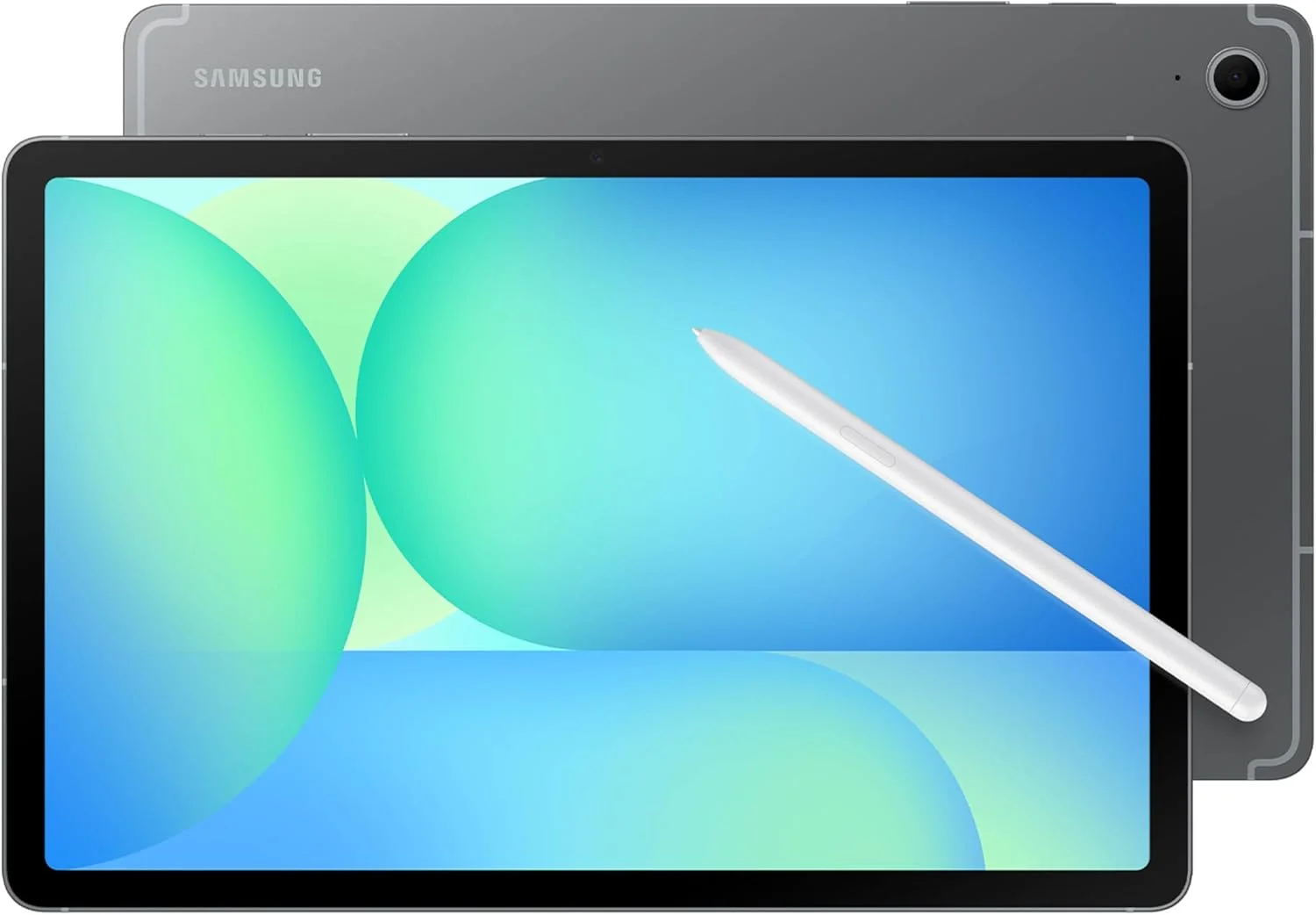 تبلت سامسونگ گلکسی تب S10 FE 5G با حافظه 128 گیگابایت و صفحه نمایش 10.9 اینچی، تبلت اندرویدی (شبکه AT&T)، مقاوم در برابر آب و گرد و غبار IP68، عمر باتری طولانی، پردازنده قدرتمند، قلم S Pen، دوربین 13 مگاپیکسلی، طراحی سبک وزن، نسخه ایالات متحده، 2025، خاکستری
