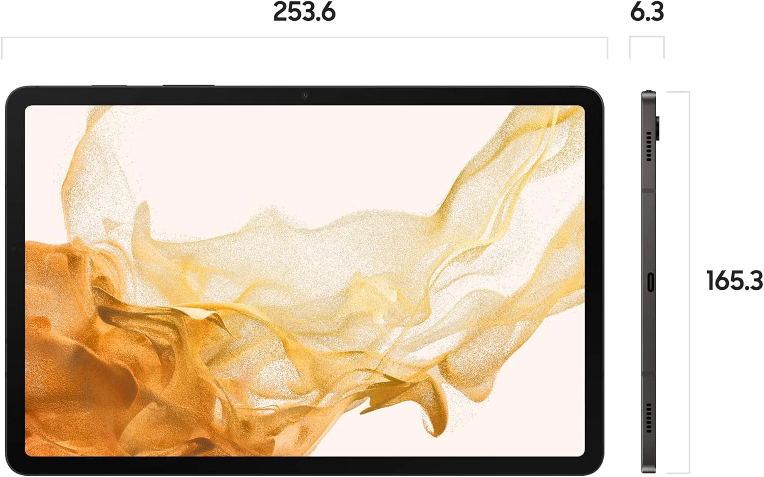 تبلت اندروید سامسونگ گلکسی تب S8 با صفحه نمایش 11 اینچی، حافظه 256 گیگابایت، 5G، رنگ گرافیت به همراه 3 سال گارانتی تولید کننده