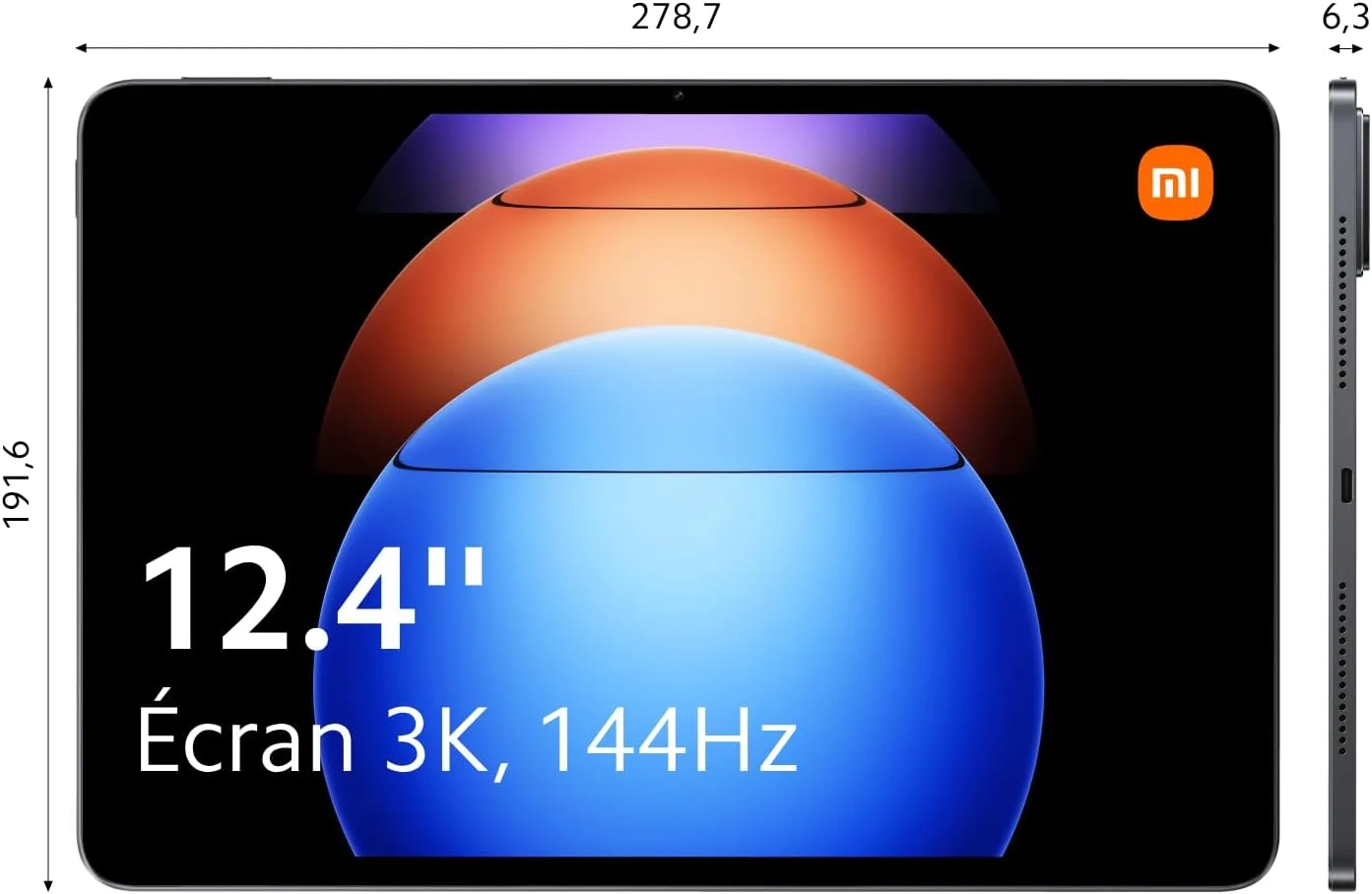 شیائومی پد 6S پرو (256 گیگابایت + 8 گیگابایت) نسخه WiFi، 12.4 اینچ، 3k، 144 هرتز، 10000 میلی آمپر ساعت، بلوتوث 5.3 (6 بلندگو)، دوربین 50 مگاپیکسلی (خاکستری گرافیتی) شیائومی پد 6S پرو (256 گیگابایت + 8 گیگابایت) نسخه WiFi، 12.4 اینچ، 3k، 144 هرتز، 10000 میلی آمپر ساعت، بلوتوث 5.3 (6 بلندگو)، دوربین 50 مگاپیکسلی (خاکستری گرافیتی)