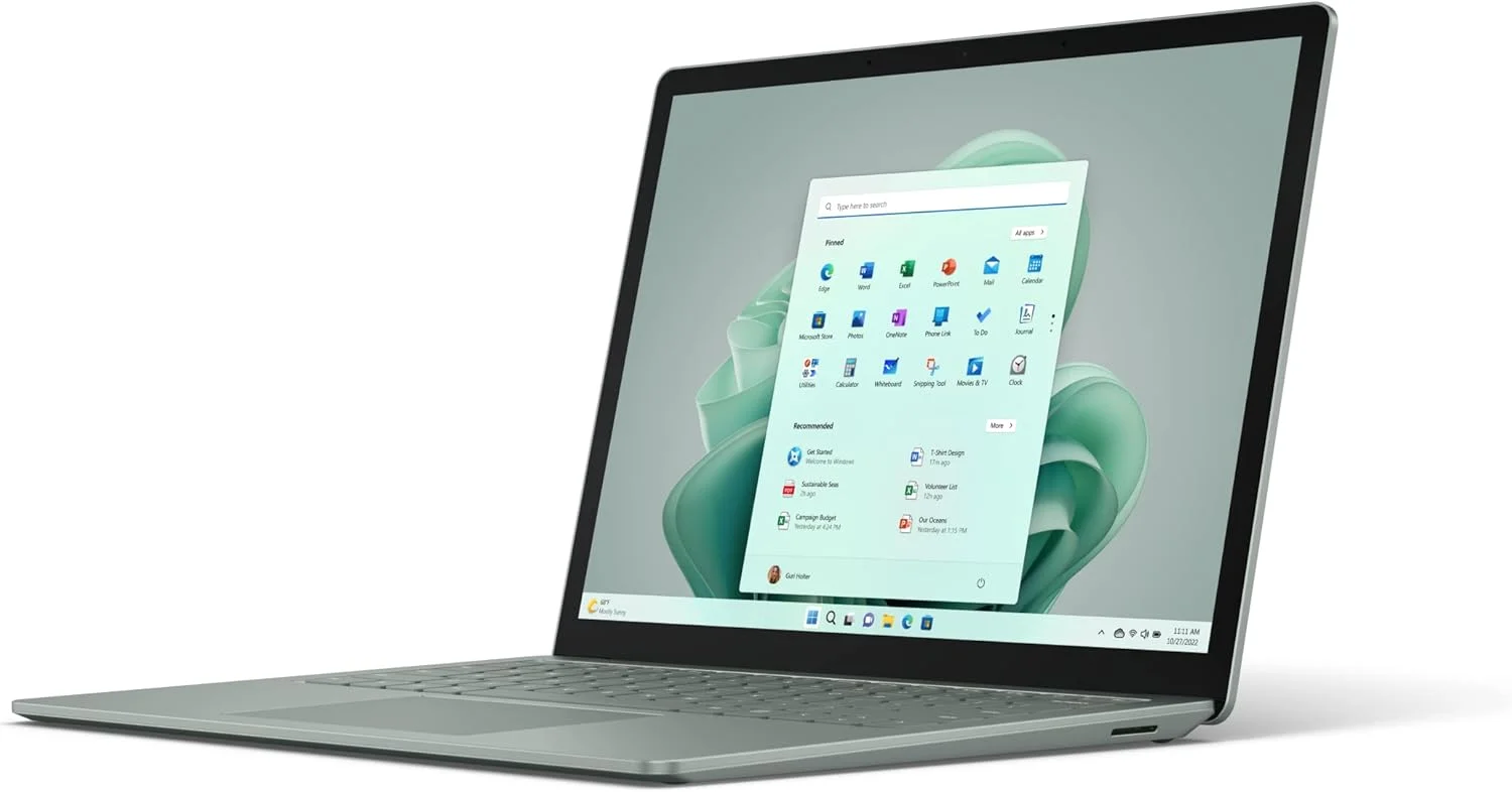 لپ تاپ 2 در 1 مایکروسافت Surface Laptop 5 - 13.5 اینچی - (پردازنده Intel Core i5-1235U، رم 16 گیگابایتی، حافظه SSD 512 گیگابایتی، ویندوز 11 هوم) - Sage