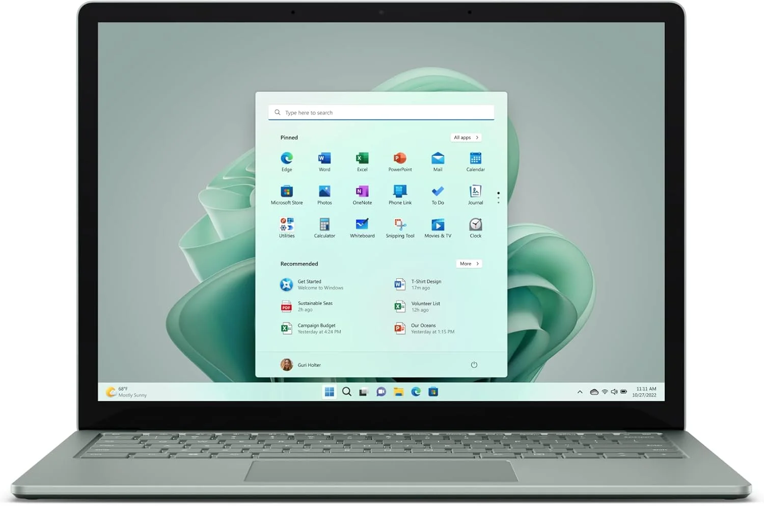 لپ تاپ 2 در 1 مایکروسافت Surface Laptop 5 - 13.5 اینچی - (پردازنده Intel Core i5-1235U، رم 16 گیگابایتی، حافظه SSD 512 گیگابایتی، ویندوز 11 هوم) - Sage