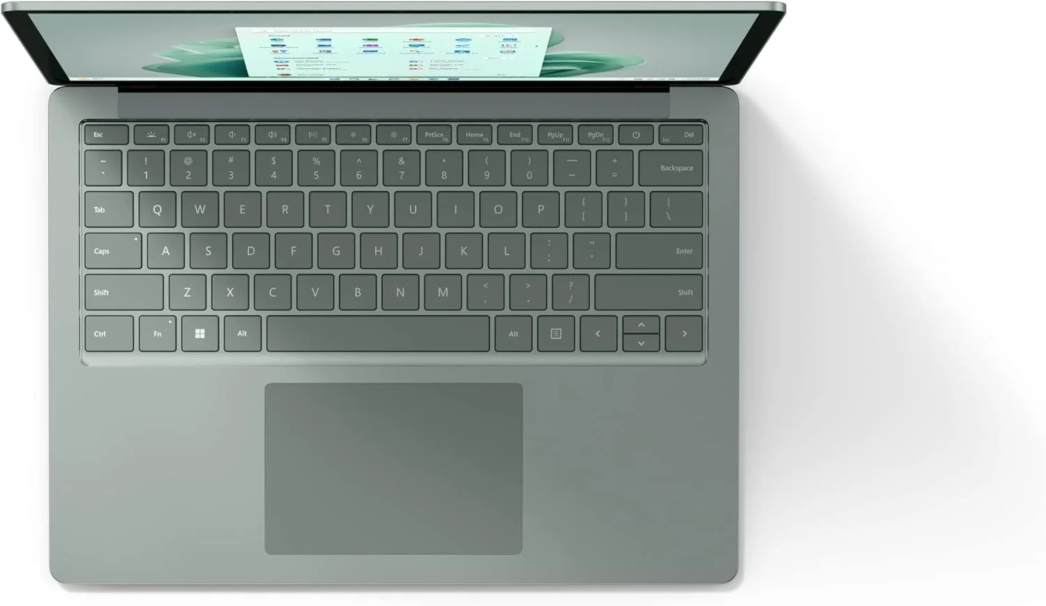 لپ تاپ 2 در 1 مایکروسافت Surface Laptop 5 - 13.5 اینچی - (پردازنده Intel Core i5-1235U، رم 16 گیگابایتی، حافظه SSD 512 گیگابایتی، ویندوز 11 هوم) - Sage