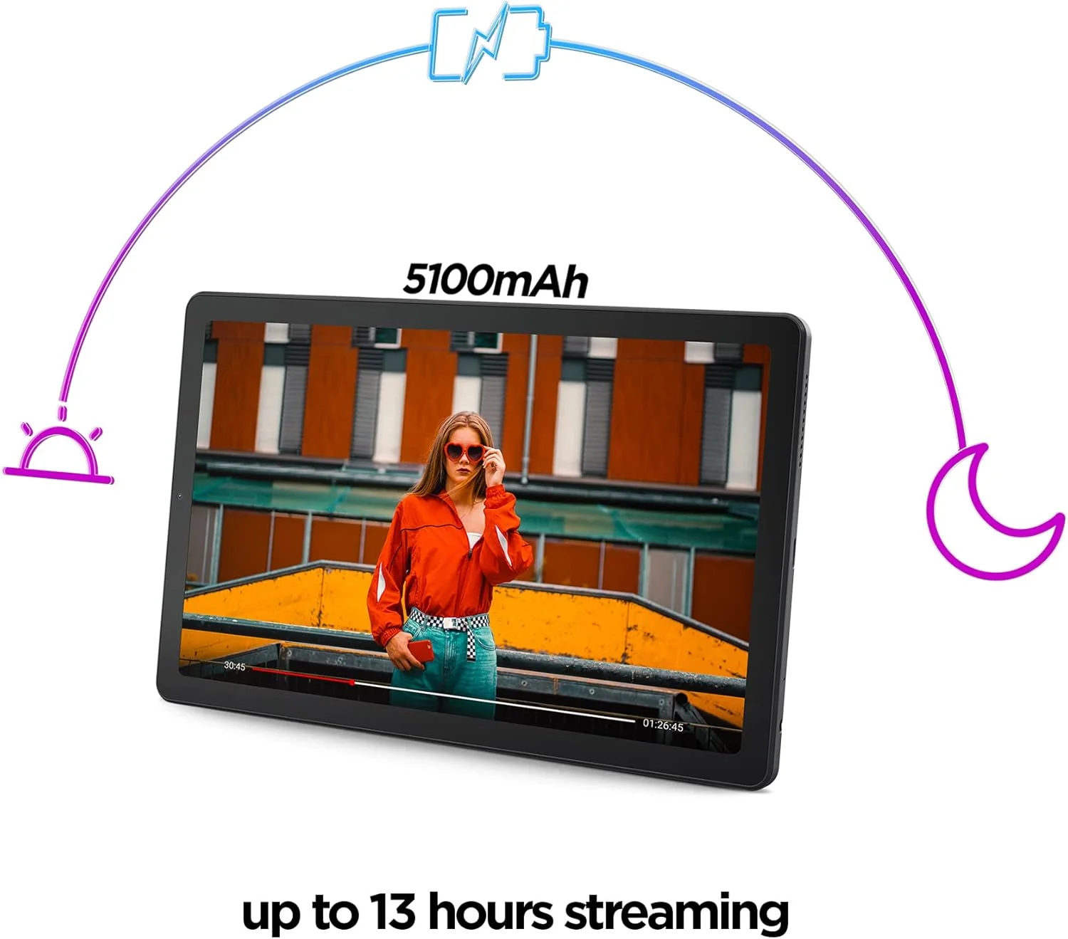 تبلت Lenovo Tab M9-2023 - عمر باتری طولانی - صفحه نمایش 9 اینچی HD - دوربین جلو 2 مگاپیکسل و دوربین عقب 8 مگاپیکسل - 3 گیگابایت حافظه رم - 32 گیگابایت حافظه داخلی - اندروید 12 یا بالاتر - همراه با کیف محافظ، خاکستری