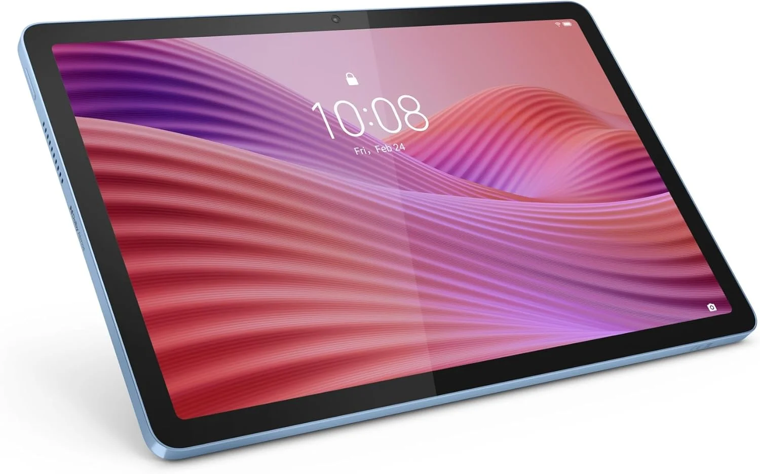 تبلت لنوو Tab با صفحه نمایش 10.1 اینچی WUXGA، پردازنده MediaTek Helio G85، رم 4 گیگابایتی، حافظه 64 گیگابایتی، نرخ نوسازی 60 هرتز، 2 بلندگو، Wi-Fi 5، بلوتوث 5.3، اندروید 14، رنگ آبی قطبی به همراه کاور شفاف