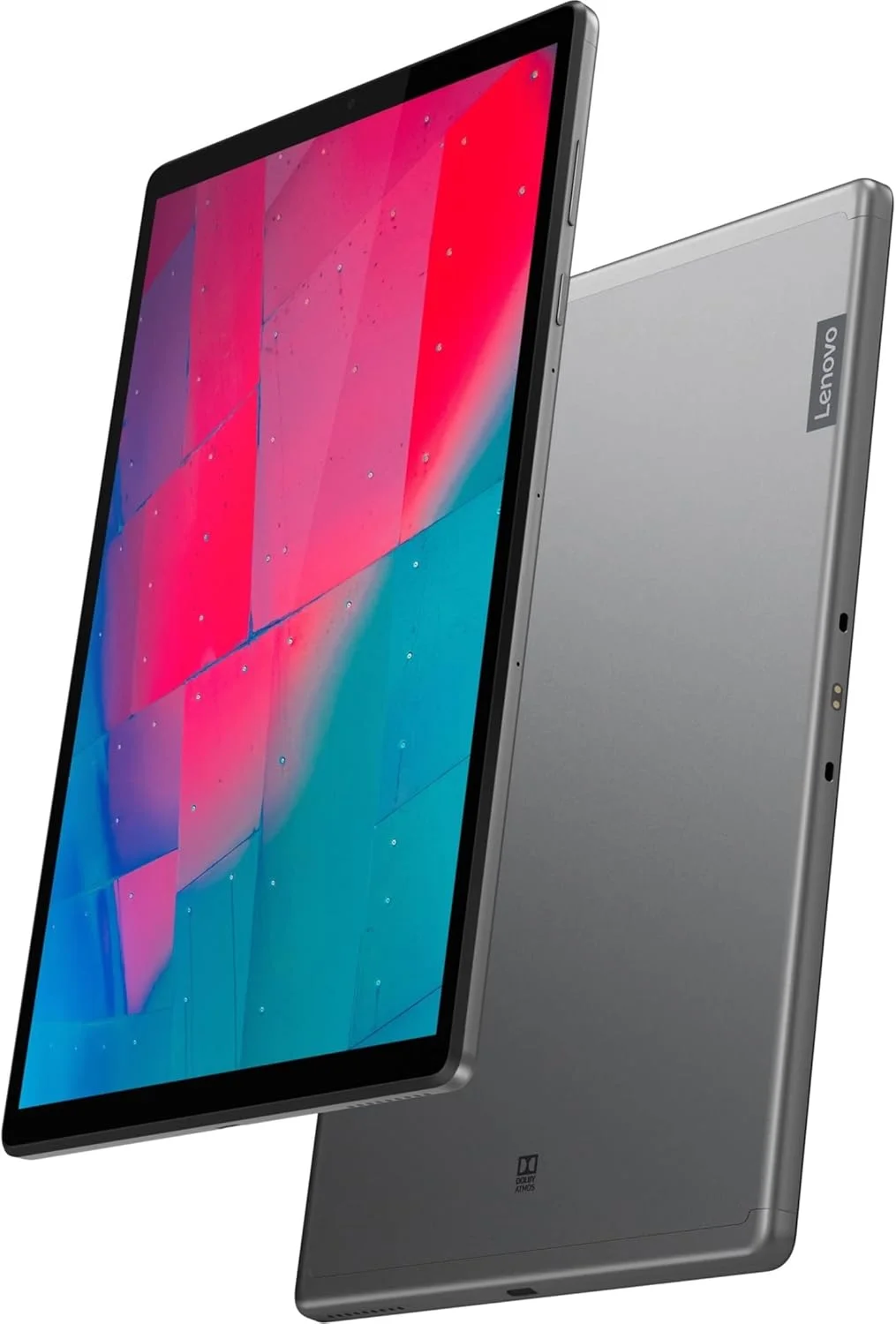 تبلت لنوو Tab M10 Plus، تبلت اندرویدی 10.3 اینچی FHD، پردازنده هشت هسته ای، 128 گیگابایت حافظه داخلی، 4 گیگابایت رم، بلندگوهای دوگانه، حالت کودک، باز کردن قفل با چهره، اندروید 9 پای، ZA5T0381US، خاکستری آهنی