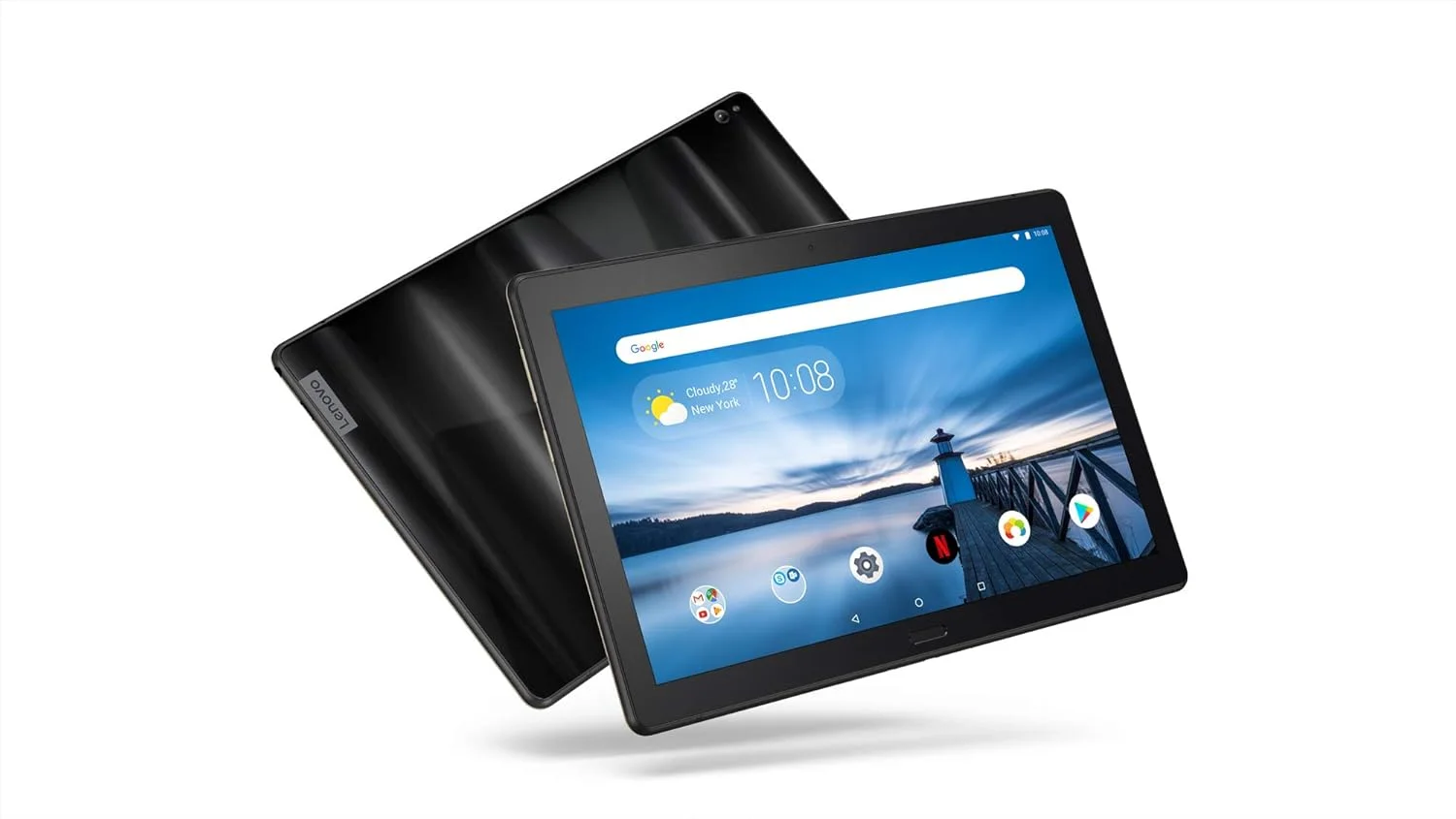 تبلت اندروید 10.1 اینچی Lenovo Tab P10 با پردازنده 1.8 گیگاهرتز، حافظه 64 گیگابایت، رنگ مشکی تخته سنگی مدل ZA440163US