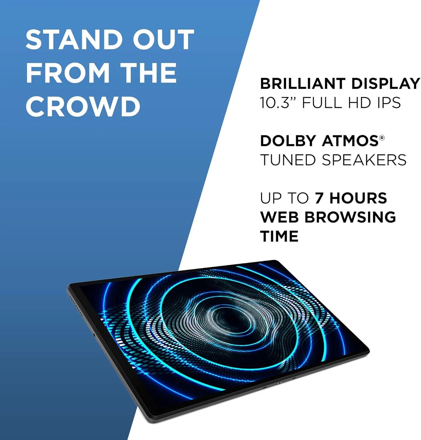 تبلت 10.3 اینچی FHD لنوو Tab M10 Plus به همراه استند شارژ – (هشت هسته ای 2.3 گیگاهرتز، 2 گیگابایت رم، 32 گیگابایت eMMC، اندروید پای) – خاکستری آهنی