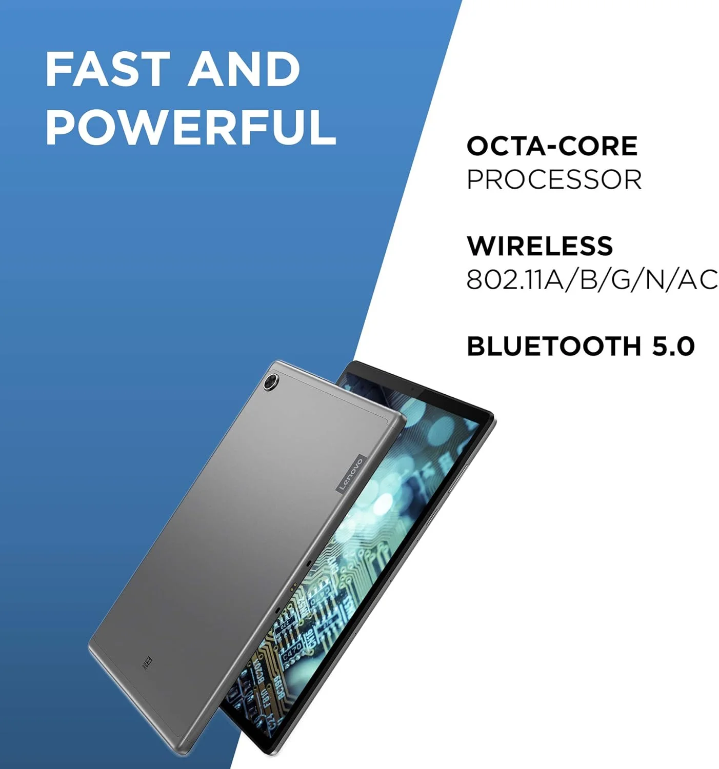 تبلت لنوو Tab M10 Plus با صفحه نمایش 10.3 اینچی FHD - (هشت هسته ای 2.3 گیگاهرتز، 4 گیگابایت رم، 64 گیگابایت eMMC، اندروید پای) - خاکستری آهنی