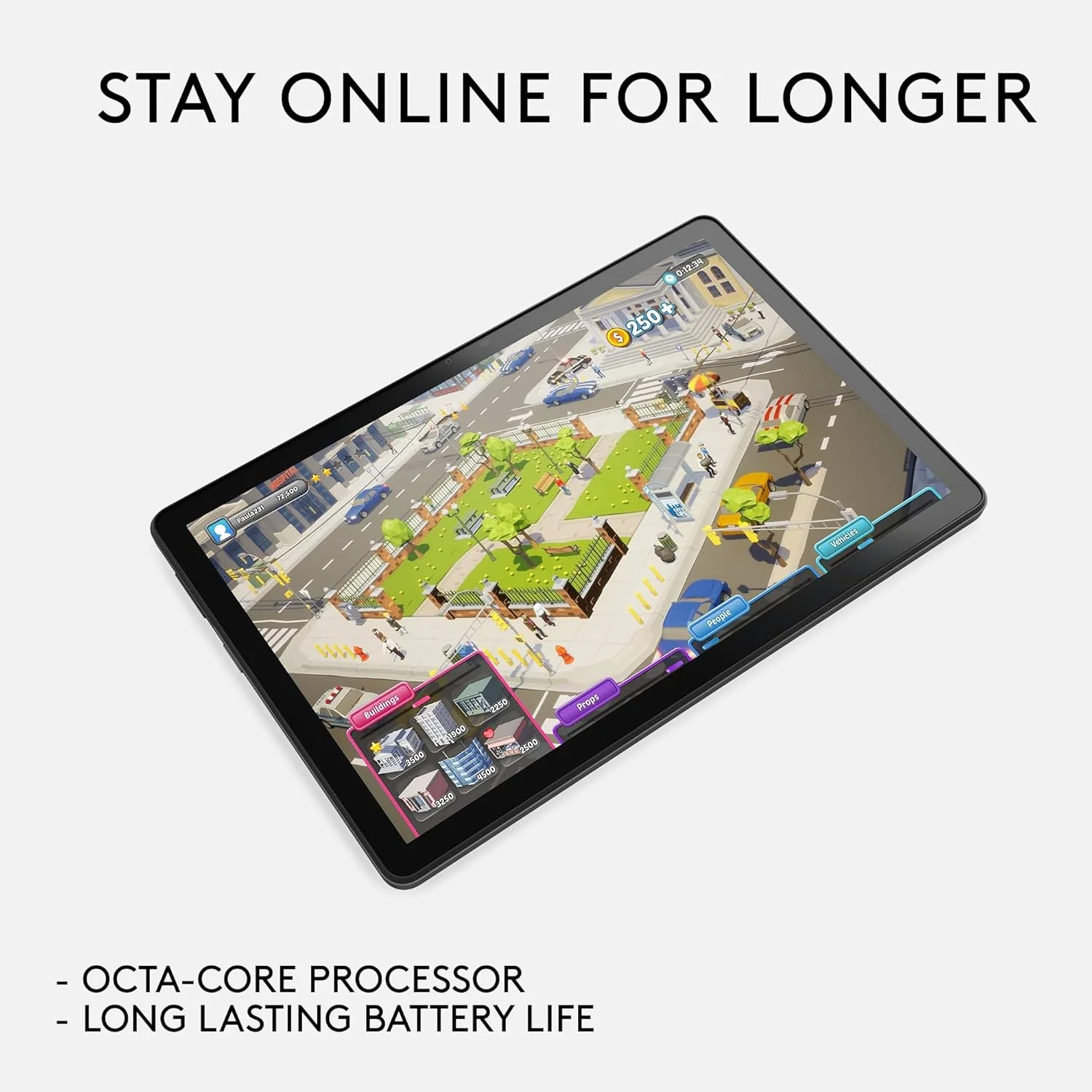 تبلت اندرویدی لنوو تب M10 پلاس (نسل 3) | صفحه نمایش 10 اینچی 2K | 128 گیگابایت | وای فای 5 | 4 گیگابایت رم | خاکستری طوفانی