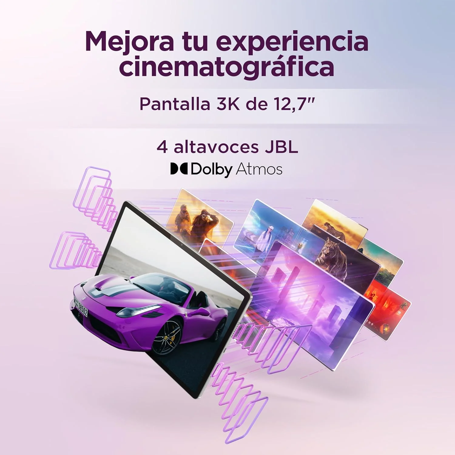 تبلت لنوو Idea Tab Pro با صفحه نمایش 12.7 اینچی 3K، حافظه 8/128 گیگابایت، وای فای، رنگ خاکستری + قلم Tab Pen Plus