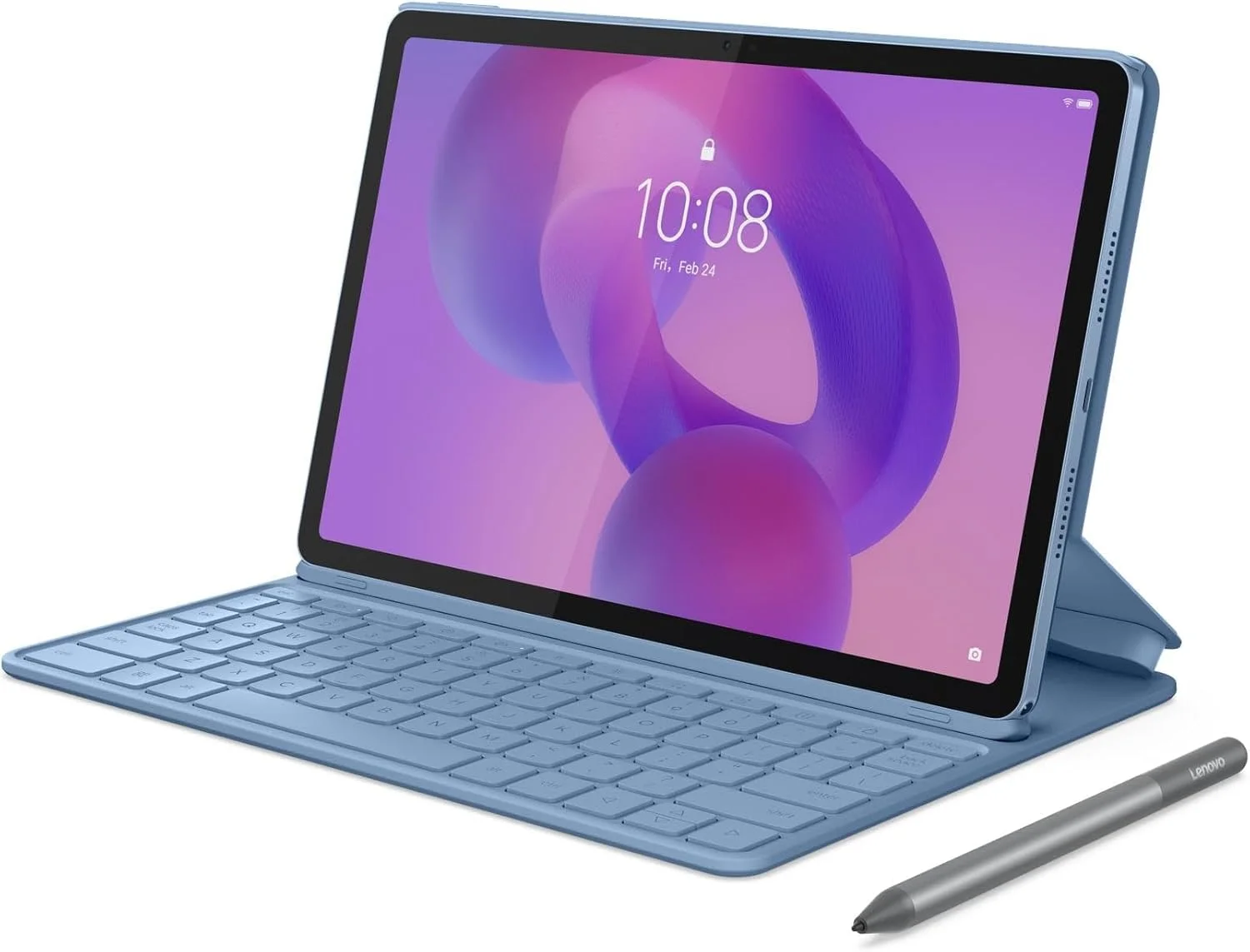 تبلت 11 اینچی لنوو Idea Tab، نمایشگر 2.5K، رم 8 گیگابایتی، حافظه 256 گیگابایتی، WiFi، اندروید، آبی، با کیبورد + قلم، آبی قطبی [ZAFR0732AE]